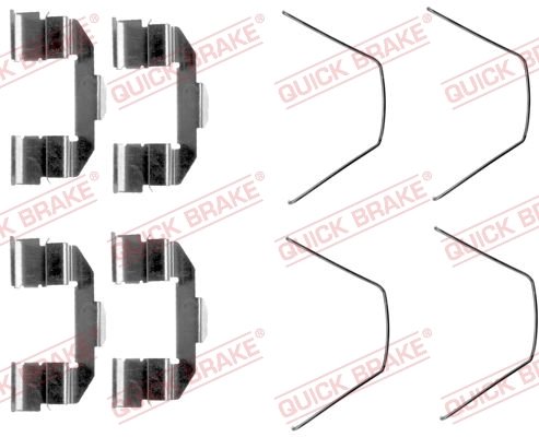 Set accesorii placute frana QUICK BRAKE 109-1607