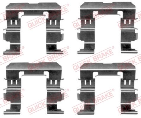 SET ACCESORII PLACUTE FRANA QUICK BRAKE 109-1612 - Compatibil cu NISSAN, SUZUKI