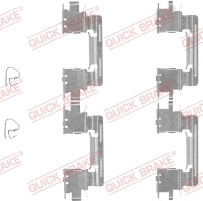 Set accesorii placute frana QUICK BRAKE 109-1613