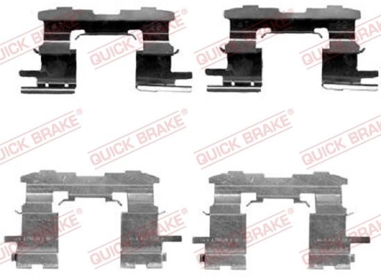 Set accesorii placute frana QUICK BRAKE 109-1631