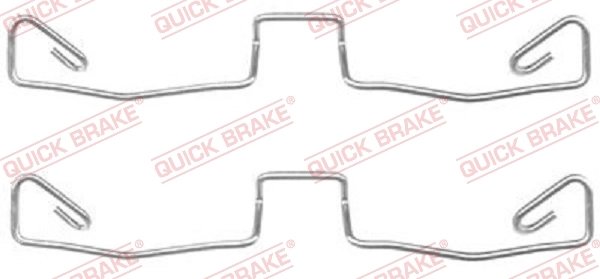 Set accesorii placute frana QUICK BRAKE 109-1633