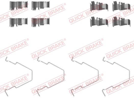 Set accesorii placute frana QUICK BRAKE 109-1652