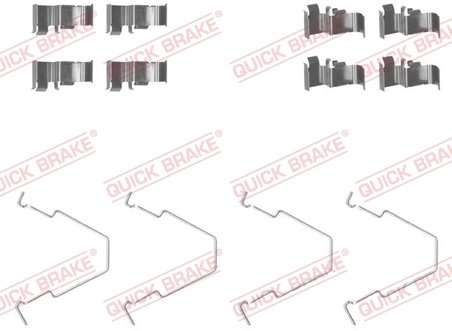 Set accesorii placute frana QUICK BRAKE 109-1652