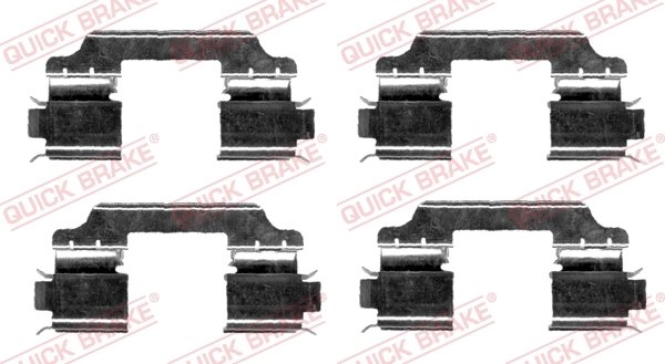 Set accesorii placute frana QUICK BRAKE 109-1654