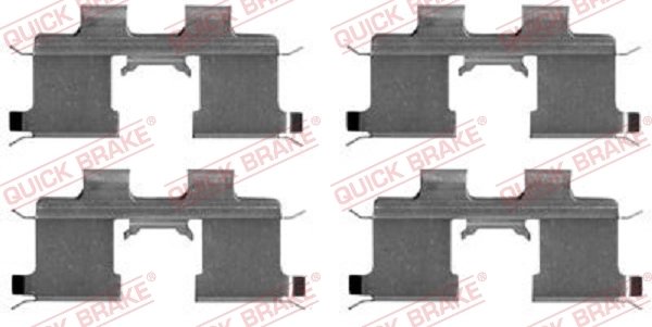 Set accesorii placute frana QUICK BRAKE 109-1667