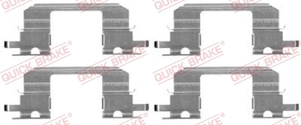 Set accesorii placute frana QUICK BRAKE 109-1672