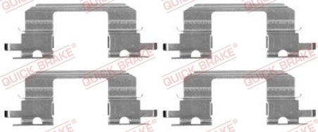 Set accesorii placute frana QUICK BRAKE 109-1672