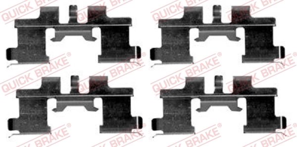 Set accesorii placute frana QUICK BRAKE 109-1677