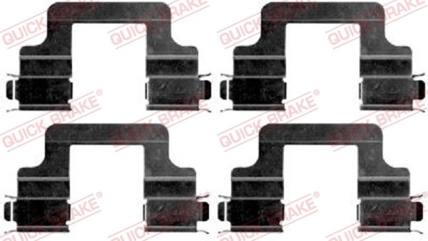SET ACCESORII PLACUTE FRANA QUICK BRAKE 109-1679 - Compatibil cu AUDI, FORD, SEAT, SKODA, VW