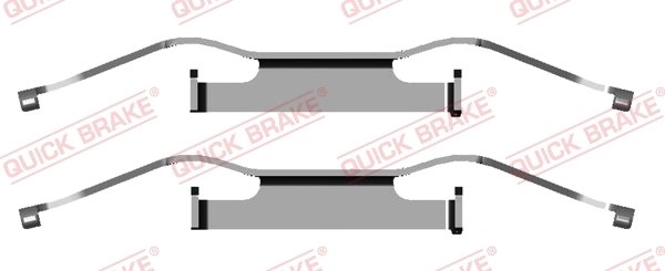 Set accesorii placute frana QUICK BRAKE 109-1680