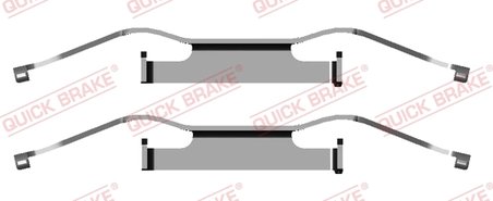 Set accesorii placute frana QUICK BRAKE 109-1680