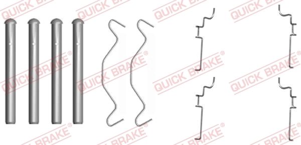 SET ACCESORII PLACUTE FRANA QUICK BRAKE 109-1683 - Compatibil cu MITSUBISHI, TOYOTA