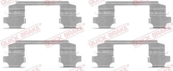 Set accesorii placute frana QUICK BRAKE 109-1686