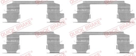 Set accesorii placute frana QUICK BRAKE 109-1686