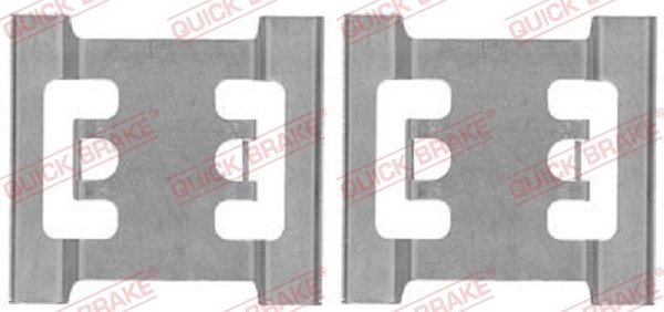 SET ACCESORII PLACUTE FRANA QUICK BRAKE 109-1688 - Compatibil cu NISSAN, OPEL, RENAULT, VAUXHALL