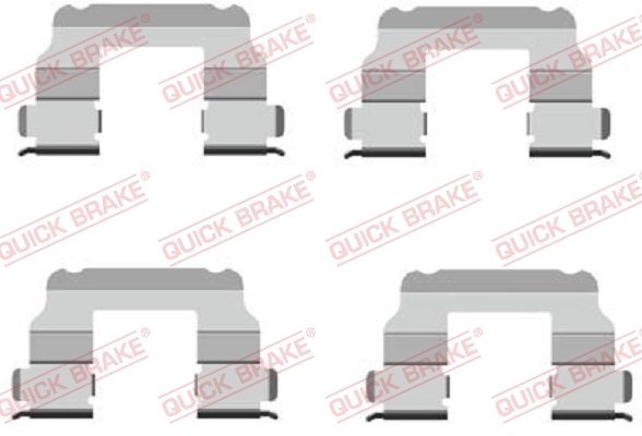 Set accesorii placute frana QUICK BRAKE 109-1689