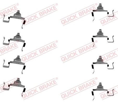 Set accesorii placute frana QUICK BRAKE 109-1697