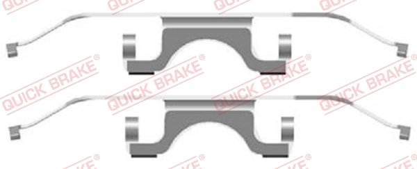 Set accesorii placute frana QUICK BRAKE 109-1702