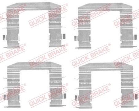 Set accesorii placute frana QUICK BRAKE 109-1708