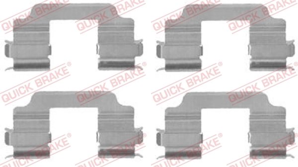 Set accesorii placute frana QUICK BRAKE 109-1709