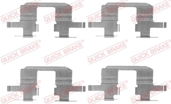 Set accesorii placute frana QUICK BRAKE 109-1711