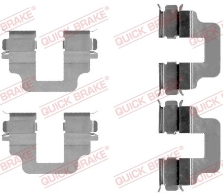 Set accesorii placute frana QUICK BRAKE 109-1712