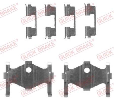Set accesorii placute frana QUICK BRAKE 109-1710