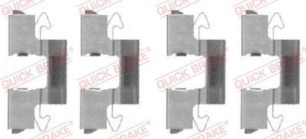 Set accesorii placute frana QUICK BRAKE 109-1714
