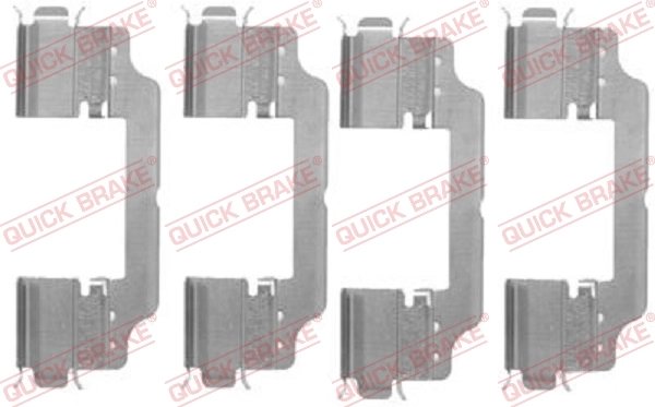 SET ACCESORII PLACUTE FRANA QUICK BRAKE 109-1716 - Compatibil cu AUDI, CITROEN, FIAT, MERCEDES-BENZ, PEUGEOT, PORSCHE, TOYOTA, V