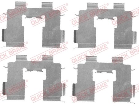Set accesorii placute frana QUICK BRAKE 109-1717
