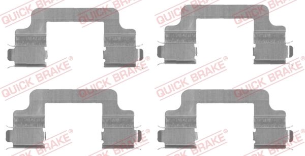 Set accesorii placute frana QUICK BRAKE 109-1727