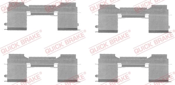 Set accesorii placute frana QUICK BRAKE 109-1729