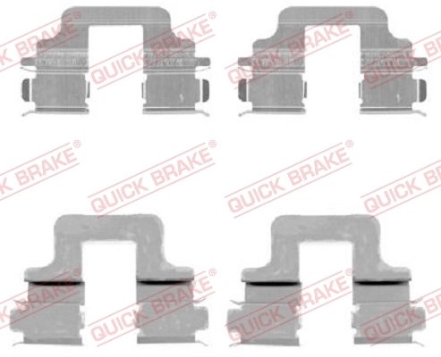 Set accesorii placute frana QUICK BRAKE 109-1731