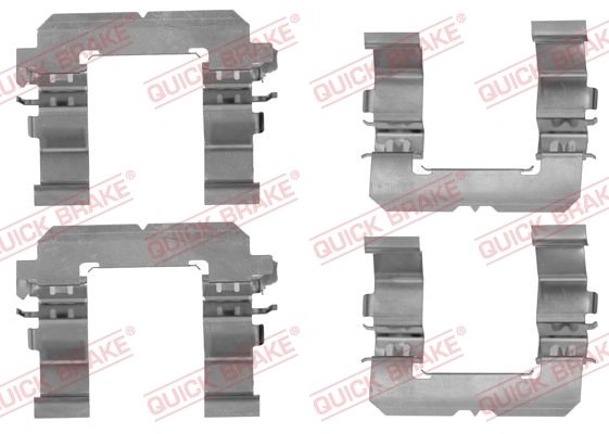 Set accesorii placute frana QUICK BRAKE 109-1756