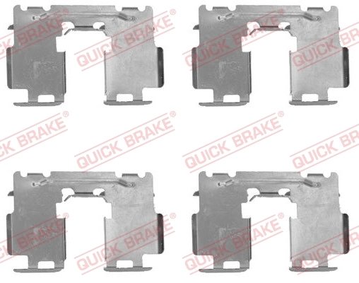 SET ACCESORII PLACUTE FRANA QUICK BRAKE 109-1760 - Compatibil cu LEXUS, TOYOTA