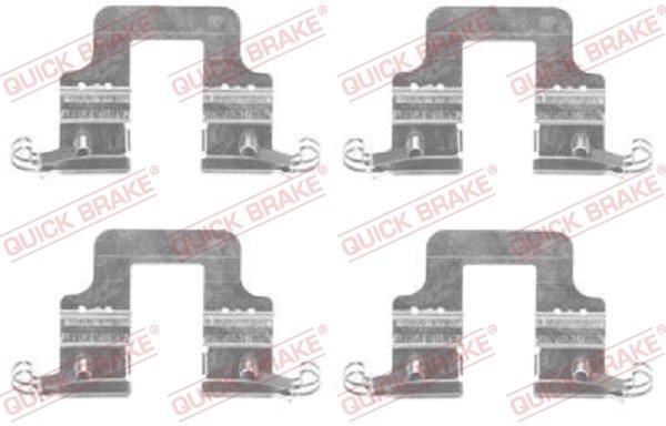 Set accesorii placute frana QUICK BRAKE 109-1766