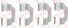 Set accesorii placute frana QUICK BRAKE 109-1770