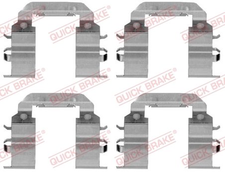 Set accesorii placute frana QUICK BRAKE 109-1782