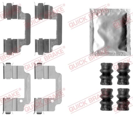 Set accesorii placute frana QUICK BRAKE 109-1806