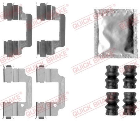 Set accesorii placute frana QUICK BRAKE 109-1806