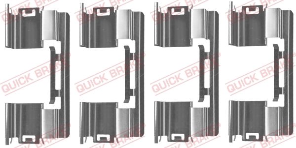 SET ACCESORII PLACUTE FRANA QUICK BRAKE 109-1813 - Compatibil cu CHEVROLET, OPEL, VAUXHALL