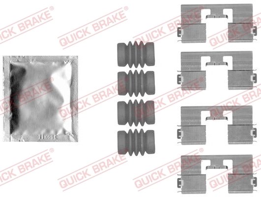Set accesorii placute frana QUICK BRAKE 109-1818