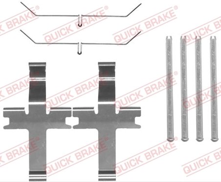 Set accesorii placute frana QUICK BRAKE 109-1819