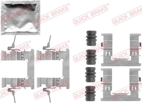 SET ACCESORII PLACUTE FRANA QUICK BRAKE 109-1853 - Compatibil cu NISSAN