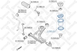 PROTECTII AMORTIZOR STELLOX 11-73021-SX - Compatibil cu CHEVROLET