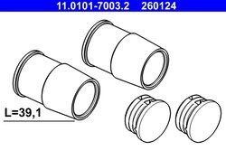SET BUCSE GHIDAJ ETRIER FRANA ATE 11.0101-7003.2 - Compatibil cu BMW, MERCEDES-BENZ, POLESTAR, VOLVO