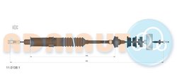 CABLU AMBREIAJ ADRIAUTO 11.0138.1 - Compatibil cu CITROEN, FIAT, LANCIA, PEUGEOT
