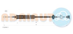 CABLU AMBREIAJ ADRIAUTO 11.0141.1 - Compatibil cu CITROEN, FIAT, PEUGEOT