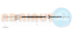 CABLU AMBREIAJ ADRIAUTO 11.0143.1 - Compatibil cu FIAT