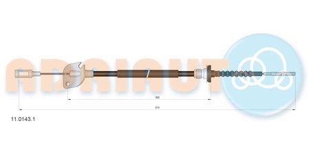 CABLU AMBREIAJ ADRIAUTO 11.0143.1 - Compatibil cu FIAT